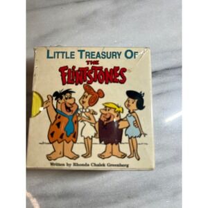 VTG Little Treasury Of The Flintstones Board Books Set 6 Books Hanna Barbera